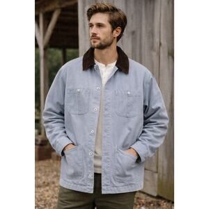 J. Crew Wallace & Barnes Chore Jacket Corduroy Collar | Canvas Barn Coat